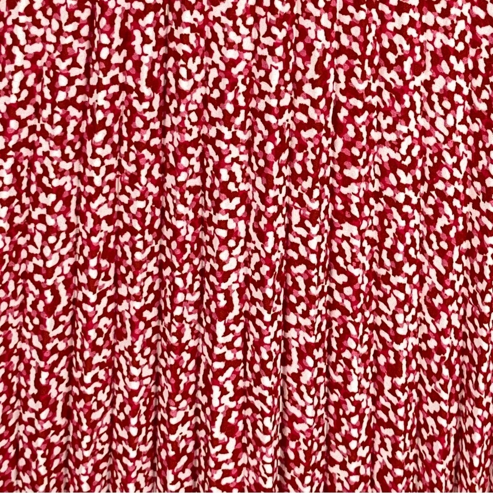 Vince Camuto Pleated Red Midi Skirt Size XXL - Picture 5 of 10